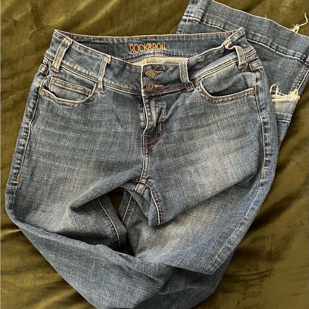 Rock&Roll Denim mid rise trouser jean 29x36